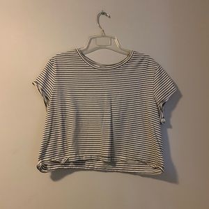Black and White Crop Top